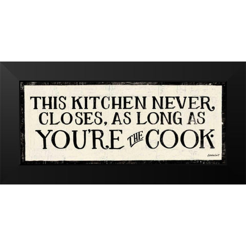 You re the Cook Black Modern Wood Framed Art Print by Lovell, Kathrine