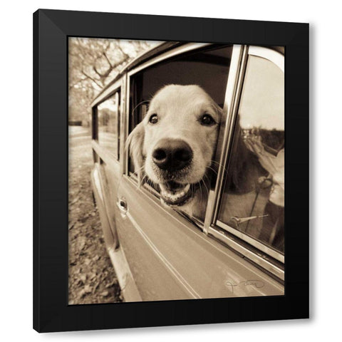 Are we there yet Black Modern Wood Framed Art Print by Dratfield, Jim