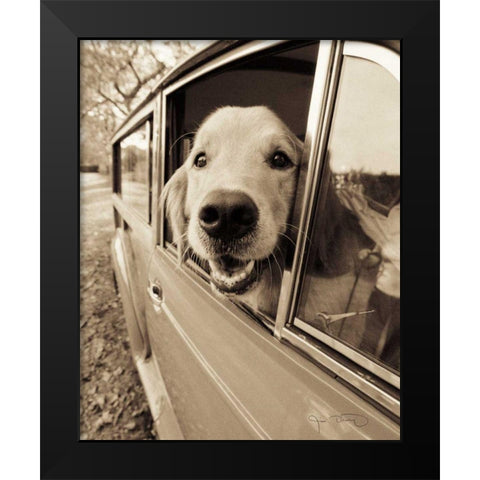 Are we there yet Black Modern Wood Framed Art Print by Dratfield, Jim