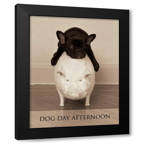 Dog Day Afternoon Black Modern Wood Framed Art Print with Double Matting by Dratfield, Jim