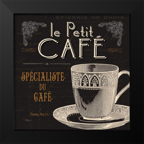 Flavors of France II Black Modern Wood Framed Art Print by Pela Studio