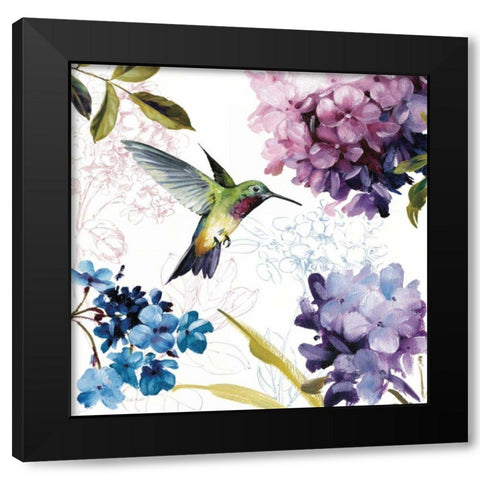 Spring Nectar Square II Black Modern Wood Framed Art Print by Audit, Lisa