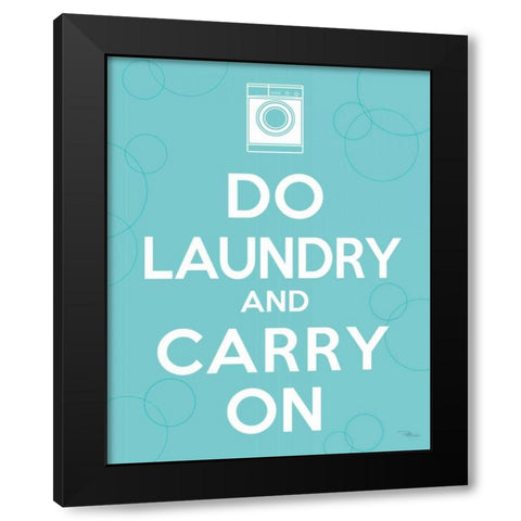 Laundry On I Black Modern Wood Framed Art Print by Pela Studio
