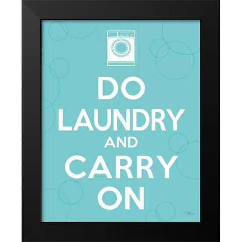 Laundry On I Black Modern Wood Framed Art Print by Pela Studio