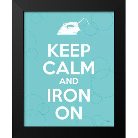 Laundry On II Black Modern Wood Framed Art Print by Pela Studio