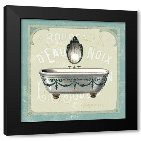 Parisian Bath I Black Modern Wood Framed Art Print with Double Matting by Schlabach, Sue