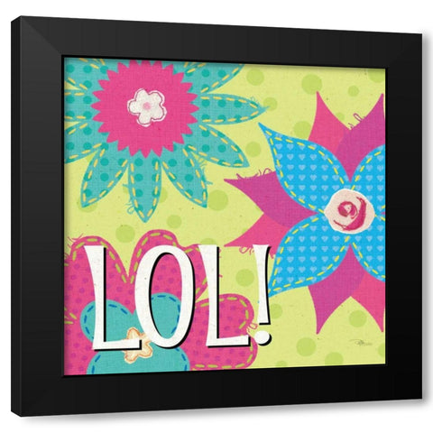 TXT QWN II Black Modern Wood Framed Art Print by Pela Studio