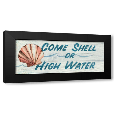 Come Shell or High Water- In Color Black Modern Wood Framed Art Print by Tillmon, Avery