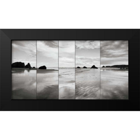Tides on Bandon Beach Black Modern Wood Framed Art Print by Audit, Lisa
