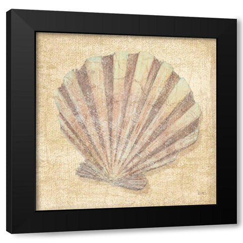 Tropical Island Shell II Black Modern Wood Framed Art Print by Charron, Veronique
