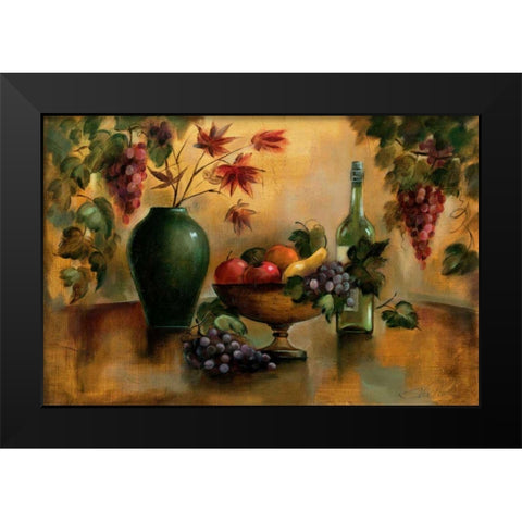 Autumn Hues Black Modern Wood Framed Art Print by Vassileva, Silvia