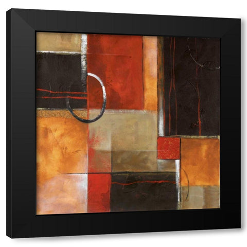 Grande Harmony II Black Modern Wood Framed Art Print with Double Matting by Brey, Michael
