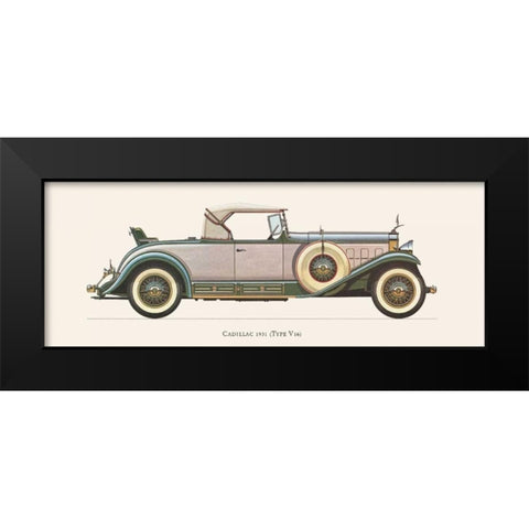 Cadillac 1931 Black Modern Wood Framed Art Print by Fantini, Antonio