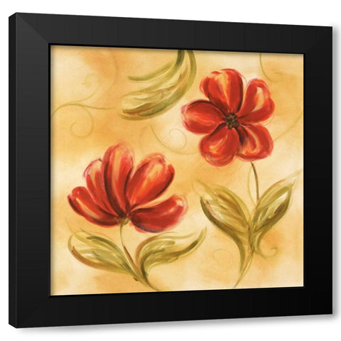 Laraâ€™s Whimsy II Black Modern Wood Framed Art Print by Brey, Michael