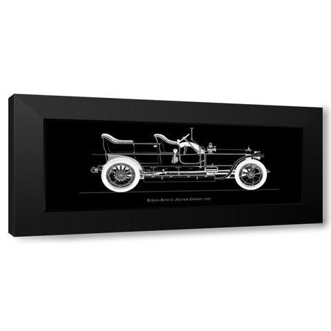 Rolls Royce 1907 Black Modern Wood Framed Art Print with Double Matting by Fantini, Antonio
