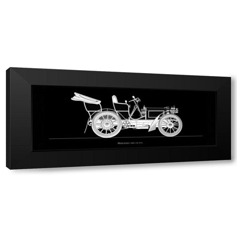 Mercedes 1900 Black Modern Wood Framed Art Print with Double Matting by Fantini, Antonio