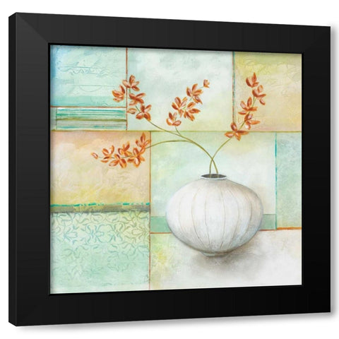Kasbah Contemporary II Black Modern Wood Framed Art Print with Double Matting by Brey, Michael