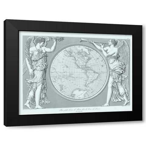Century Classic II Black Modern Wood Framed Art Print with Double Matting by Baltard, Emile