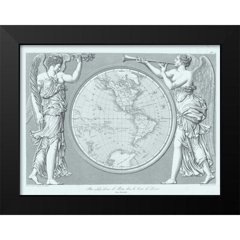 Century Classic II Black Modern Wood Framed Art Print by Baltard, Emile