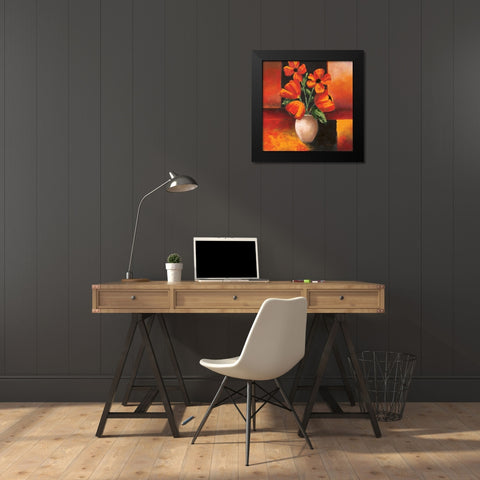 Pizazz Variations I Black Modern Wood Framed Art Print by King, Michael