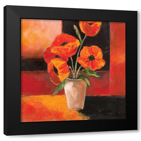 Pizazz Variations II Black Modern Wood Framed Art Print by King, Michael