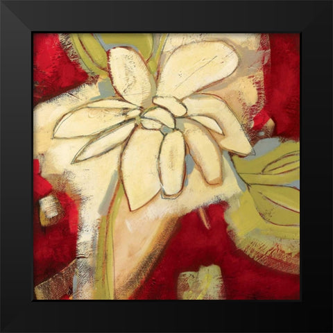 Jungle Gardenia I Black Modern Wood Framed Art Print by Davies, Susan