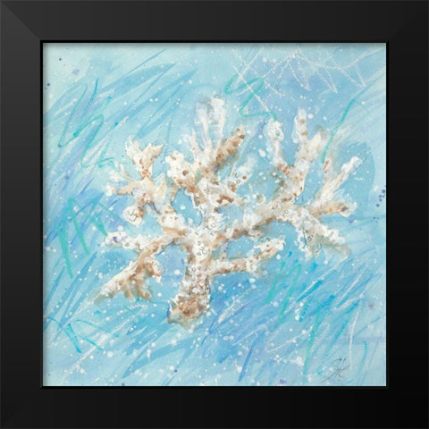 La Mer B Black Modern Wood Framed Art Print by Sic, Jerry