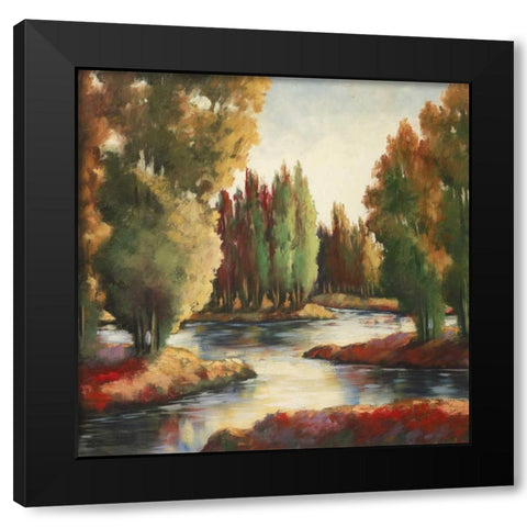 Sullivans Creek II Black Modern Wood Framed Art Print by Rogers, Adam