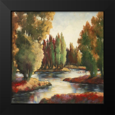 Sullivans Creek II Black Modern Wood Framed Art Print by Rogers, Adam