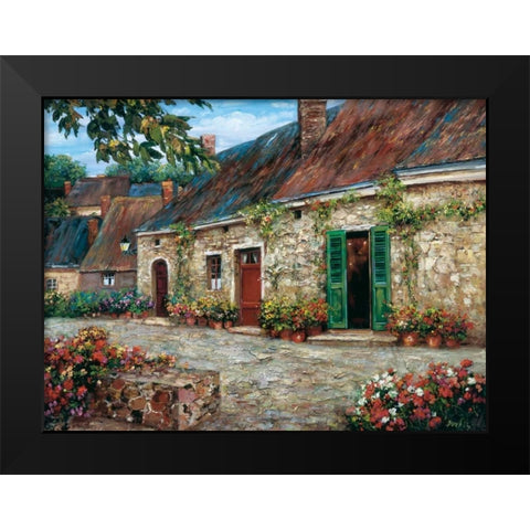 Rapallo at Dawn Black Modern Wood Framed Art Print by Duvall, Roger