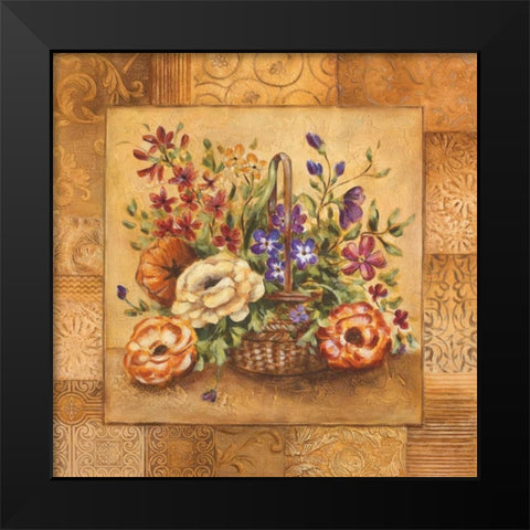 Firenze Sampler I Black Modern Wood Framed Art Print by King, Michael