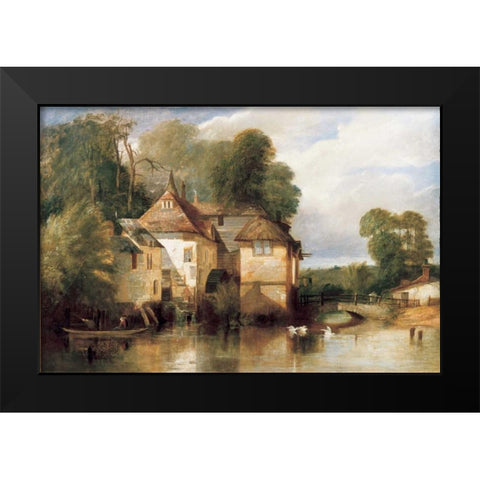 Arundel Mill Black Modern Wood Framed Art Print by Pyne| James Baker