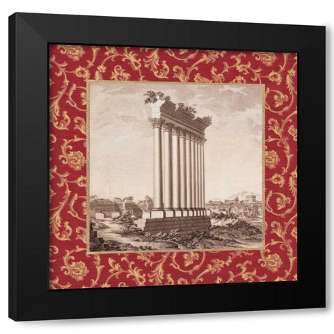 Caravella I Black Modern Wood Framed Art Print with Double Matting by Alexander, Zachary