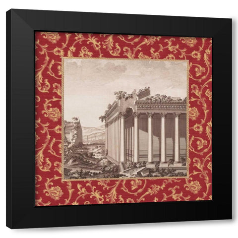 Caravella II Black Modern Wood Framed Art Print with Double Matting by Alexander, Zachary