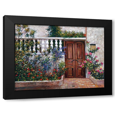 Casa Blanca Black Modern Wood Framed Art Print with Double Matting by Duvall, Roger