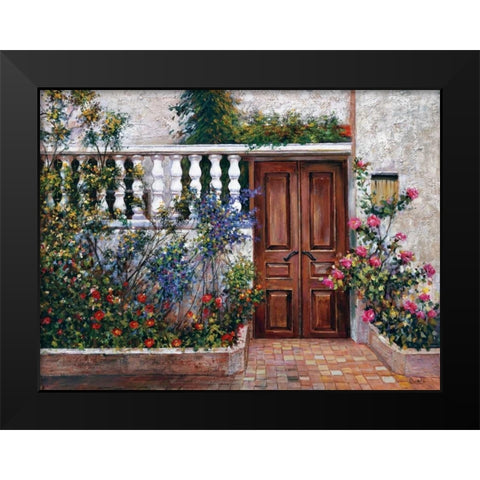 Casa Blanca Black Modern Wood Framed Art Print by Duvall, Roger