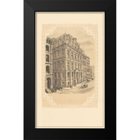 Broadway and 29th Black Modern Wood Framed Art Print by Old New York