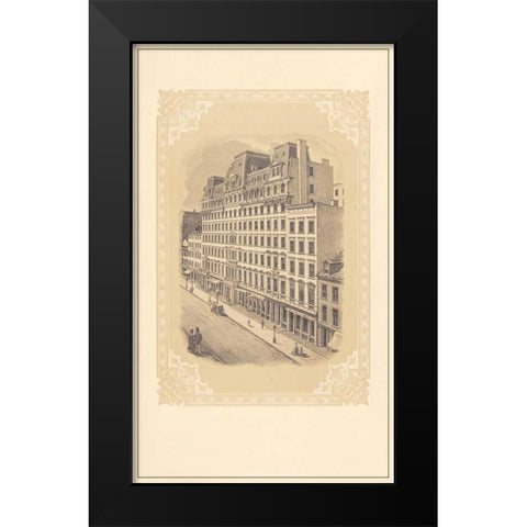 Grand and Crosby Black Modern Wood Framed Art Print by Old New York