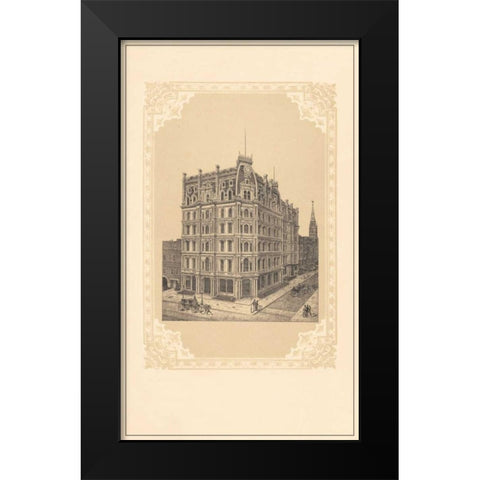 Bond and Broadway Black Modern Wood Framed Art Print by Old New York