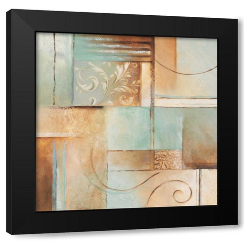 Legacy I Black Modern Wood Framed Art Print with Double Matting by King, Michael