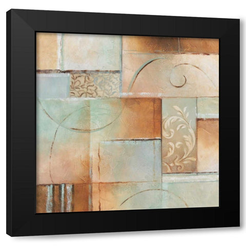 Legacy II Black Modern Wood Framed Art Print with Double Matting by King, Michael