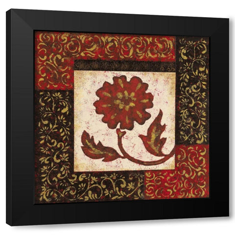 Arabesque II Black Modern Wood Framed Art Print with Double Matting by Shelby, Judy