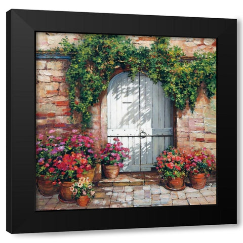 Stone Stairway Petites A Black Modern Wood Framed Art Print by Duvall, Roger