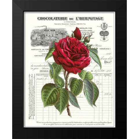Heirloom Roses A Black Modern Wood Framed Art Print by Chilton, Sarah E