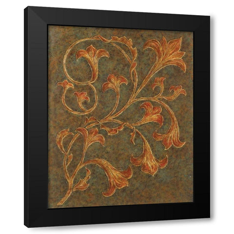 Go for Baroque II Black Modern Wood Framed Art Print with Double Matting by Shelby, Judy