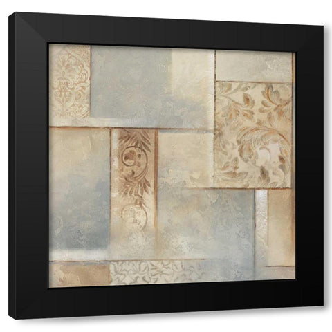 Gramercy Park II Black Modern Wood Framed Art Print with Double Matting by King, Michael