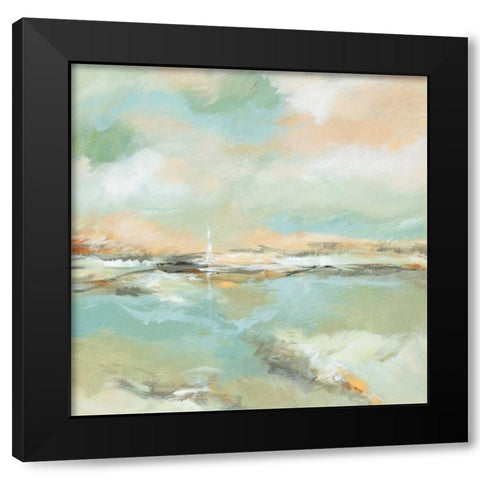 Waterline I Black Modern Wood Framed Art Print by King, Michael