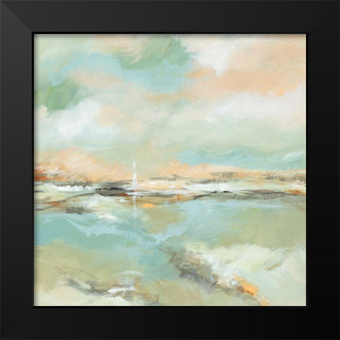 Waterline I Black Modern Wood Framed Art Print by King, Michael