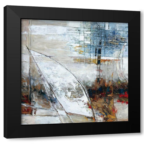 Parallel Dimensions II Black Modern Wood Framed Art Print by Roth, Jack