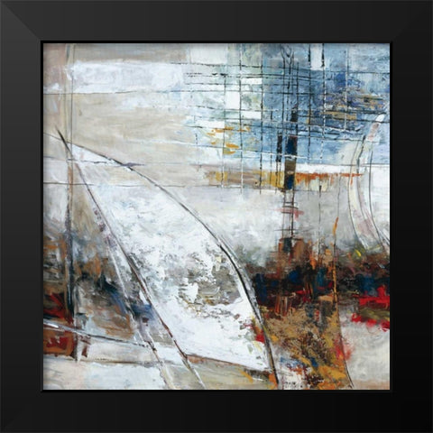 Parallel Dimensions II Black Modern Wood Framed Art Print by Roth, Jack